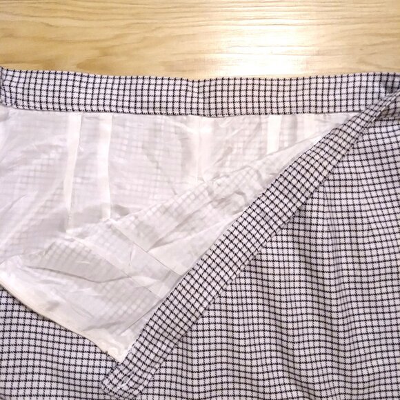 NWOT - Black & White Checkered Pencil Skirt - Lined - Picture 2 of 3